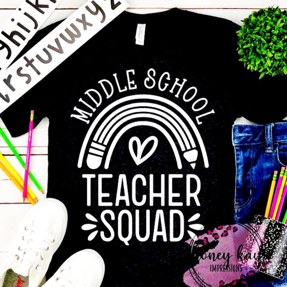 Women’s Middle School Teacher Squad T-Shirt